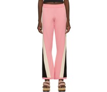 Pink Contrast Track Lounge Pants