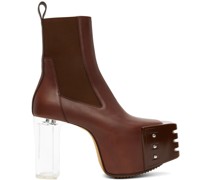Brown Grilled Platforms 45 Chelsea Boots