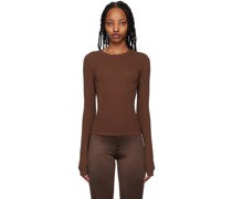Brown Fits Everybody Long Sleeve T-Shirt