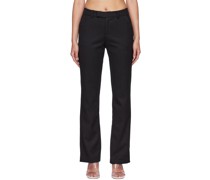 Black Polyester Trousers