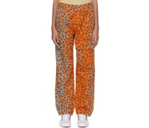Orange Cotton Trousers