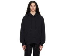 Black Extended Trim Hoodie