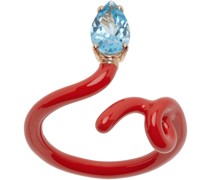Red Baby Vine Tendril Ring