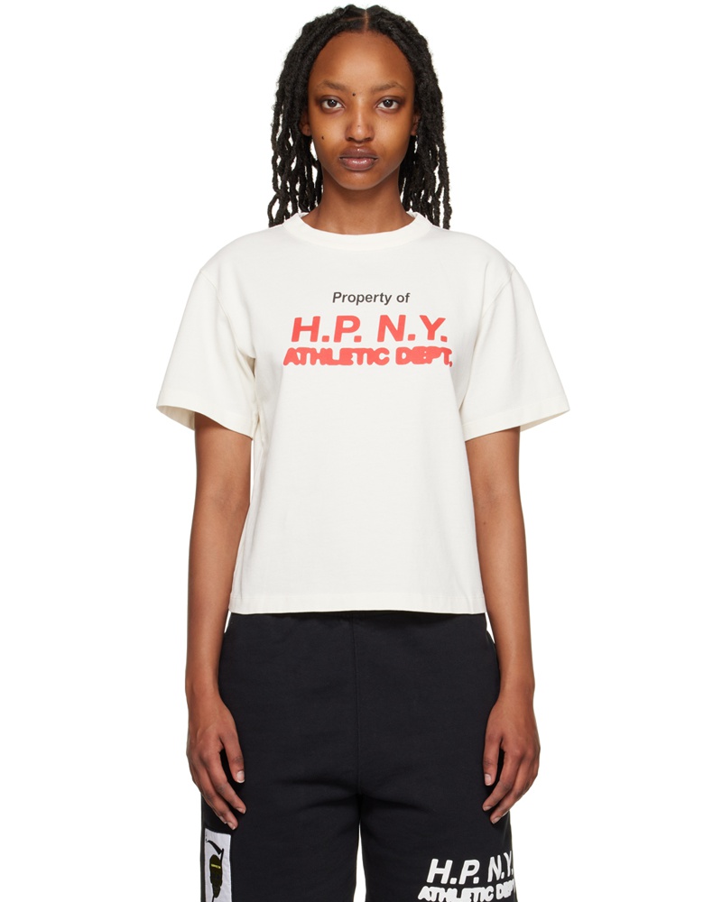 Heron Preston Damen White 'H.P. N.Y.' T-Shirt