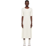 Off-White Rib Henley Maxi Dress