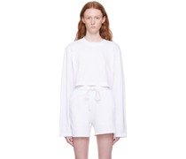 White Tokyo Crop Long Sleeve T-Shirt