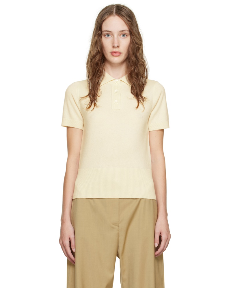Arch The Damen Off-White Cashmere Polo