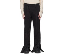 Black Zip Trousers