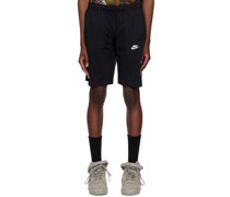 Black Overjogging Shorts