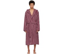 Red & Pink Hooded Bathrobe