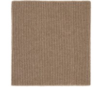 Brown Baby Cashmere Knit Scarf