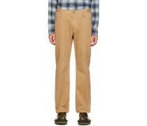 Tan Dyed Jeans