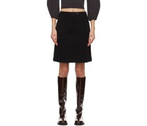 Black Casey Denim Miniskirt