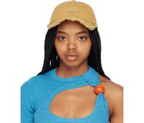 Beige Le Raphia 'La Casquette Artichaut' Cap