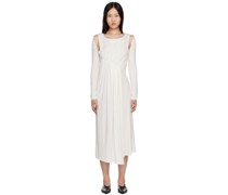 White Collagen Maxi Dress