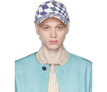 Blue & White Check Cap