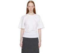 White Tucked T-Shirt