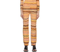 Orange Cotton Lounge Pants