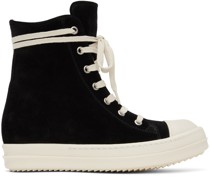 Black Suede High Sneakers