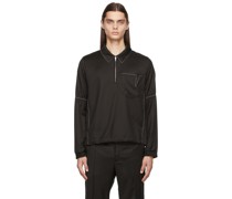 SSENSE Exclusive Black Knit Anorak Jacket