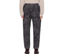 Navy & Black Ah Card Trousers