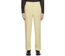 Yellow Pleated Trousers