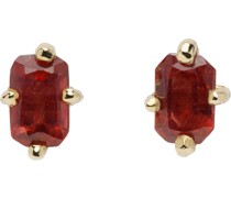Gold & Red Guinevere Earrings