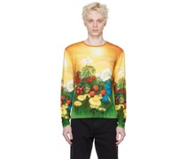 Yellow & Green Fitted Long Sleeve T-Shirt