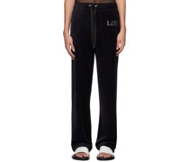 Black 'All The Rumors Are True' Lounge Pants