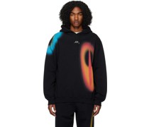 Black Hypergraphic Hoodie