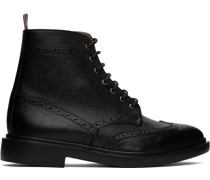 Black Classic Wingtip Boots