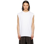 White Crewneck Tank Top