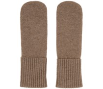 Beige Recycled Mittens