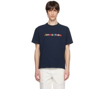 Navy Embroidered T-Shirt