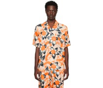 Orange Wildflower Pale Shirt