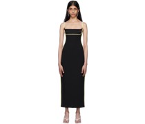 Black Florian Midi Dress
