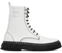 White & Black 1992 Contrast Boots