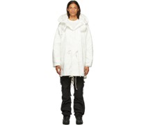 White Airbag Fishtail Coat