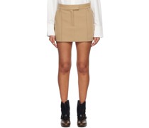 Tan Sterling Miniskirt