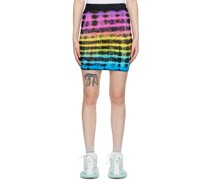 Multicolor Tie-Dye Miniskirt
