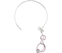 Silver & Pink Bubble Wands Necklace