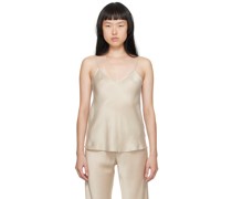 Tan Bias-Cut Camisole