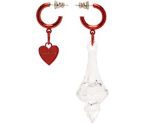 Red & Transparent Attiko Earrings