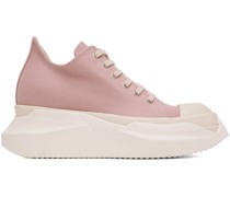 Pink Abstract Denim Sneakers