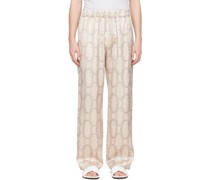 Beige Pyjama Lounge Pants