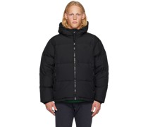 Black Water-Repellent Down Jacket