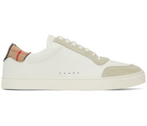White Vintage Check Sneakers