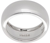 Silver Medium Volume Band Ring