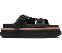 Black Hybrid Belt Sandals