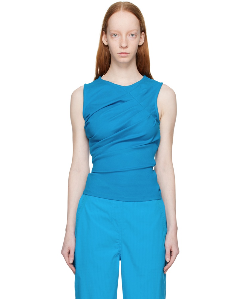 Wynn Hamlyn Damen Blue Chandler Tank Top